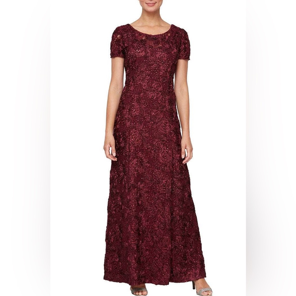 Alex Evenings Embellished Lace Gown